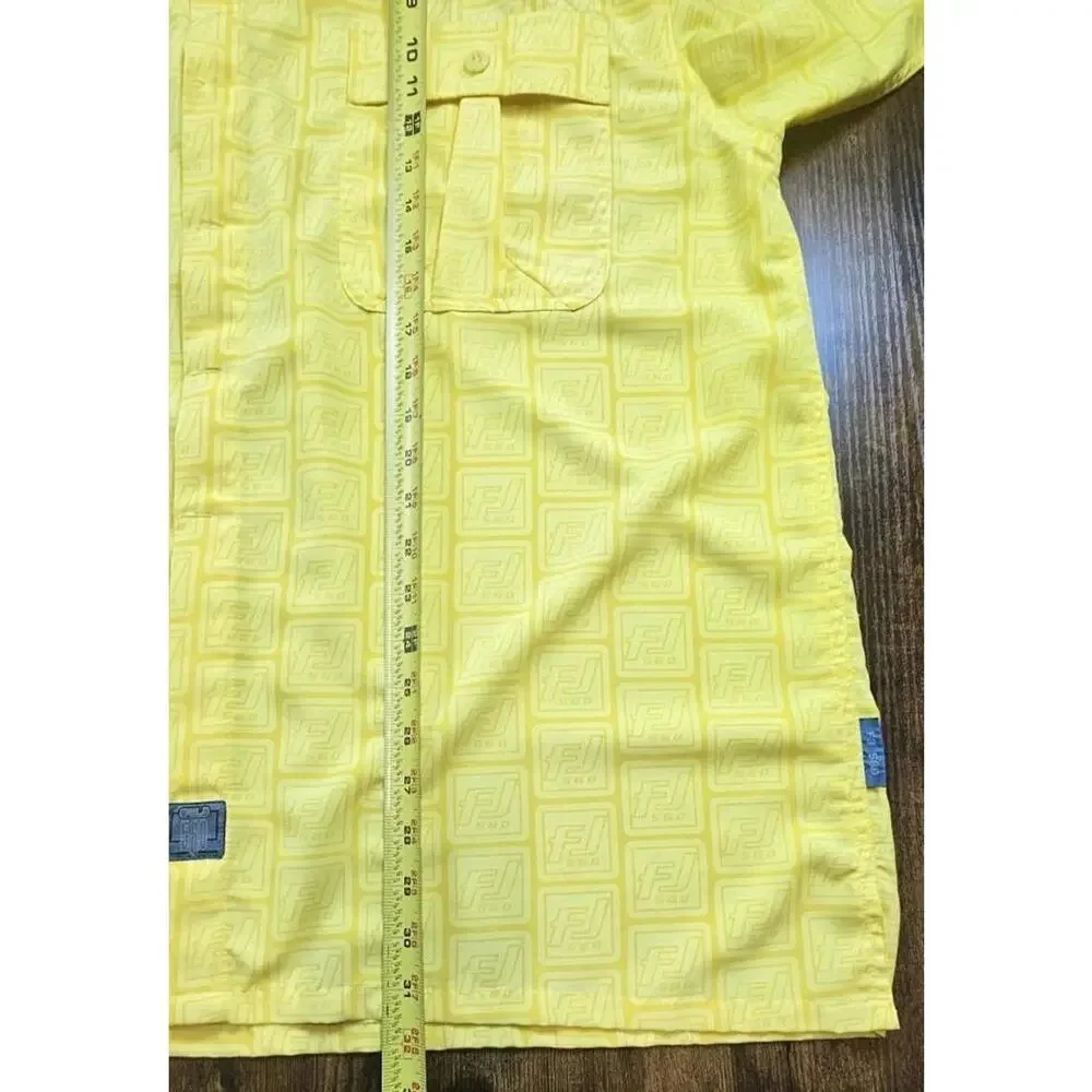Vintage FJ 560 AOP Mens‎ 2XL Yellow Fat Joe Retro 90s Y2K Hip Hip Rap